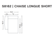 copy of MAGS SOFT module. Chaise longue left small - S8162