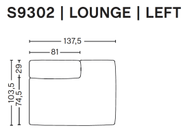 MAGS SOFT Lounge, gauche - S9302