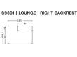 MAGS SOFT LOW module. Lounge right - S9301