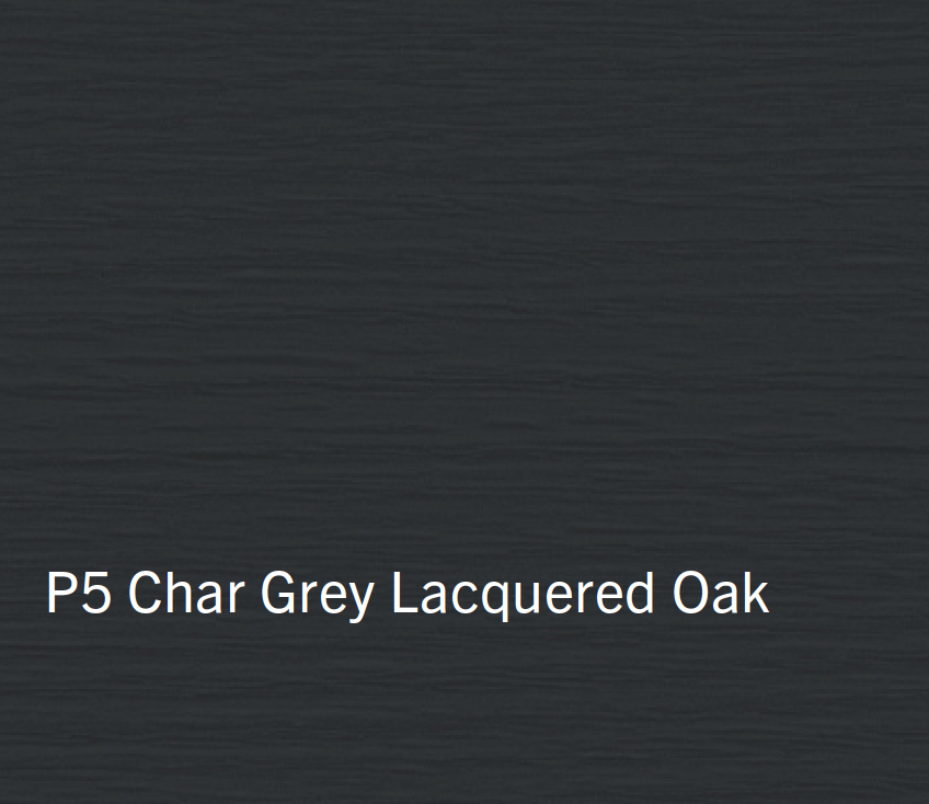 Char grey lacquered oak