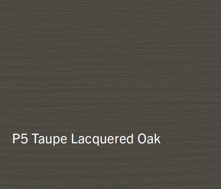 Taupe lacquered oak