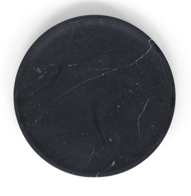 Black marble tray