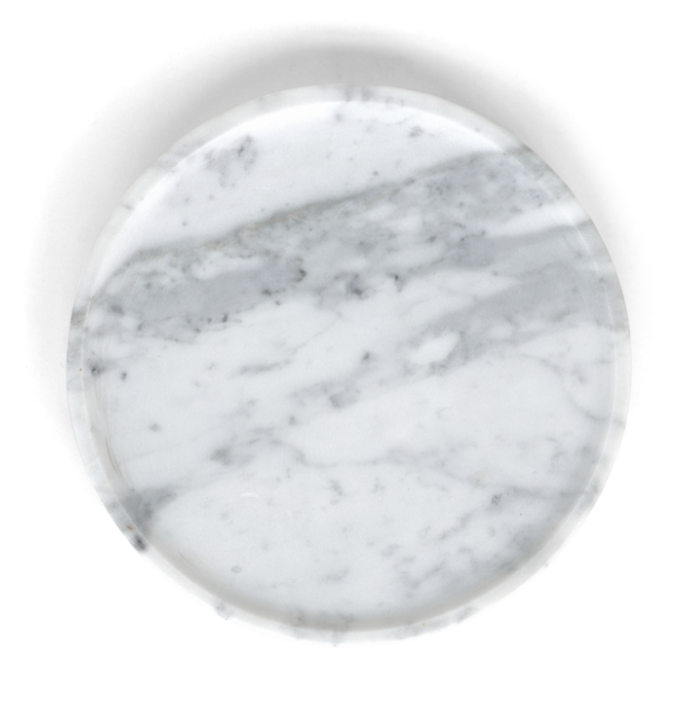 White Carrara tray