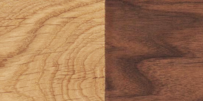 Oiled oak & walnut