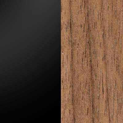 Black linoleum / walnut edges