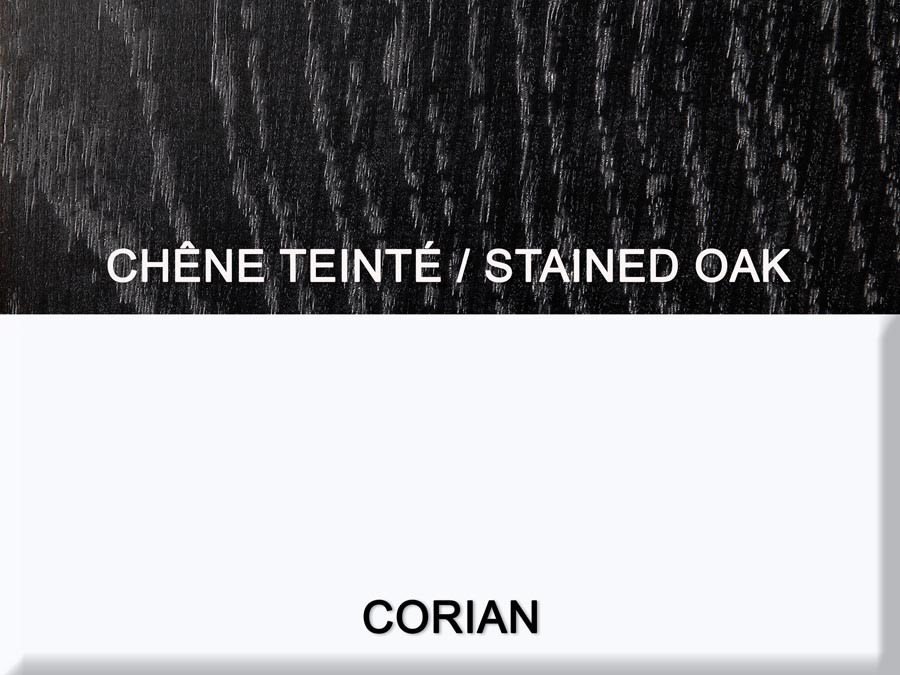 Chêne teinté / Corian